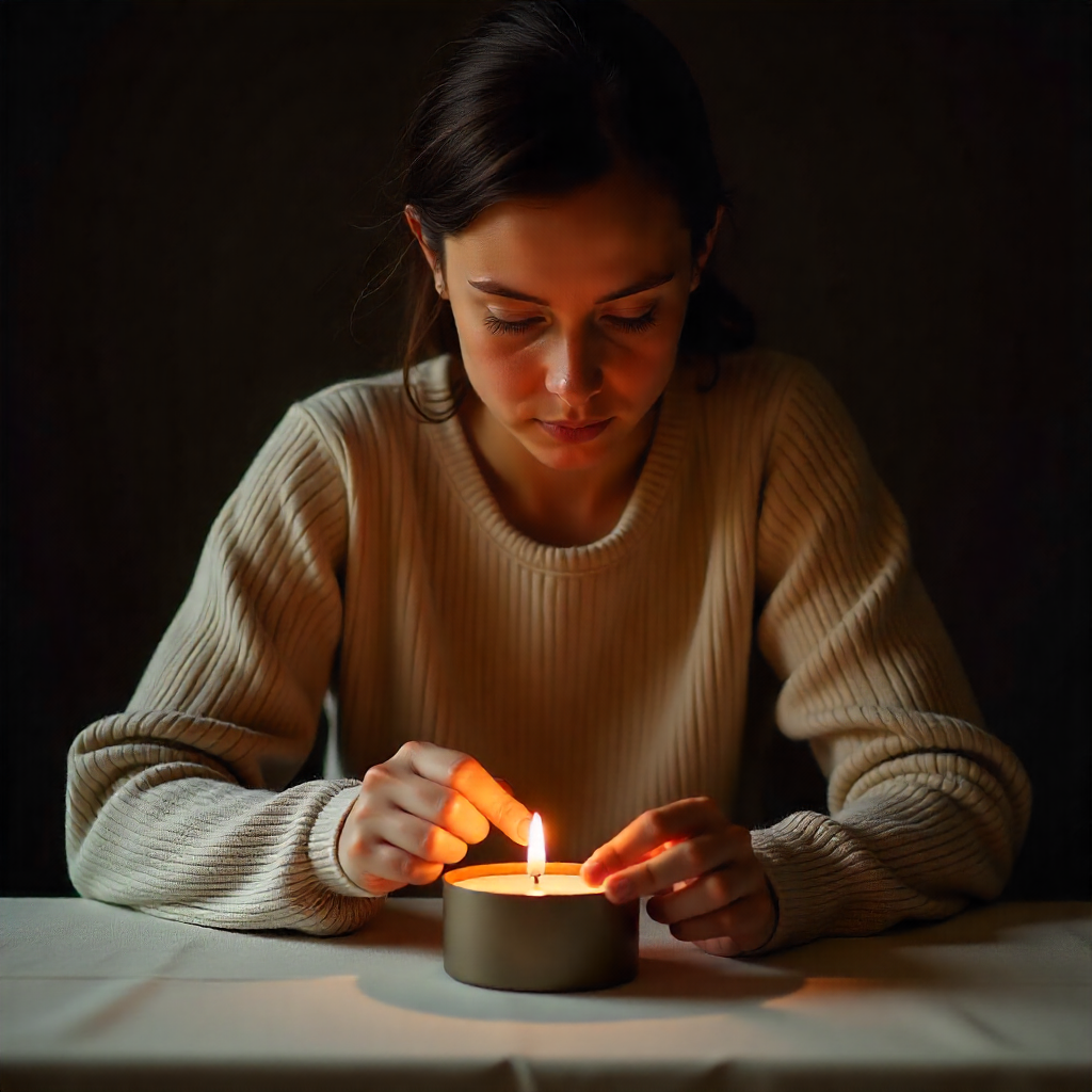 Beautiful candle arrangement